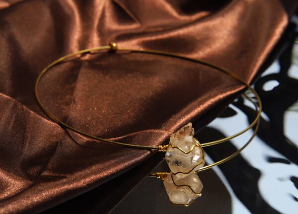 crystal rock necklace