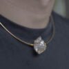 crystal circle necklace