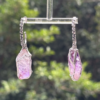 lavender amethyst hoops