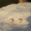 bird nest pearl studs