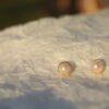bird nest pearl studs