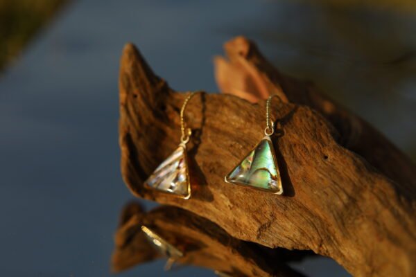 Shell Triangle Teardrop Dangle