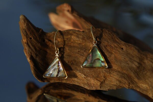 Shell Triangle Teardrop Dangle