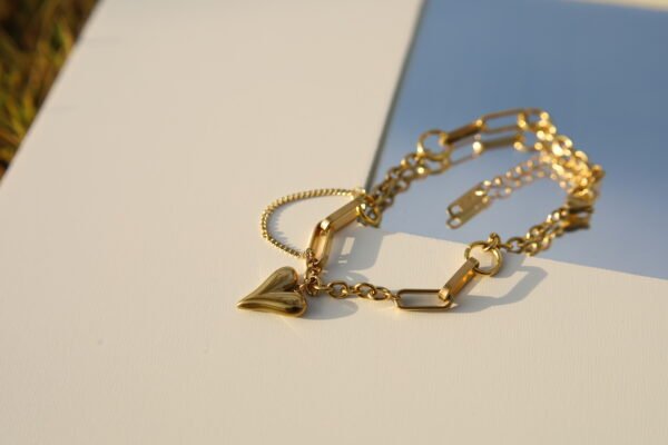 heart locket bracelet